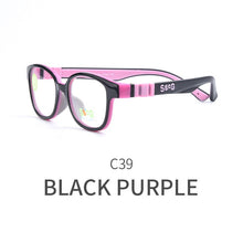Load image into Gallery viewer, SECG Detachable Round Kids Optical Frame Children Frames Spectacles Food Grade  Material Retainer Strap Prescription Lunettes