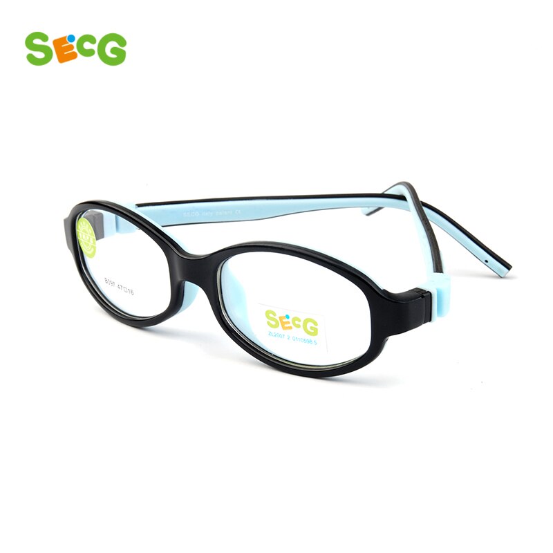 SECG Detachable Solid Baby Kids Optical Glasses Frames Myopia Diopter Soft Flexible   Children Frames Eyewear Frames Lunette