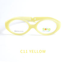 Load image into Gallery viewer, SECG Myopia Optical Round Children Glasses Frame Solid TR90 Rubber Diopter Transparent Kids Glasses Flexible Soft Eyewear