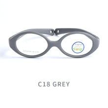 Load image into Gallery viewer, SECG Myopia Optical Round Children Glasses Frame Solid TR90 Rubber Diopter Transparent Kids Glasses Flexible Soft Eyewear