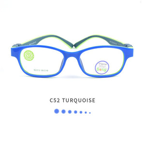 SECG Optical Children Glasses Frame TR90 Silicone Glasses Children Flexible Protective Kids Glasses Diopter Eyeglasses Rubber