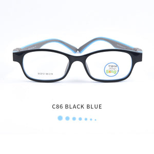 SECG Optical Children Glasses Frame TR90 Silicone Glasses Children Flexible Protective Kids Glasses Diopter Eyeglasses Rubber