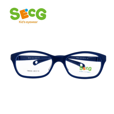 SECG Round Big Kids Frame Flexible Soft Optical Glasses Frame Comfortable Nose Pads Rubber Strap Spectacle Eyeglasses Lunettes