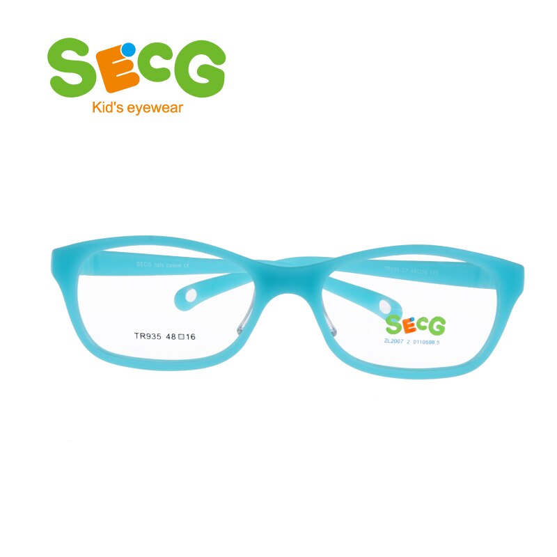 SECG Round Big Kids Frame Flexible Soft Optical Glasses Frame Comfortable Nose Pads Rubber Strap Spectacle Eyeglasses Lunettes