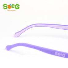 Load image into Gallery viewer, SECG Round Soft Flexible Children Frame Baby Cute Detachable Prescription Glasses for Sight Myopia Frame Gafas Spectacles