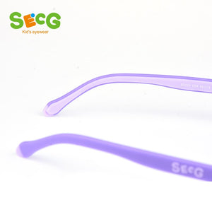 SECG Round Soft Flexible Children Frame Baby Cute Detachable Prescription Glasses for Sight Myopia Frame Gafas Spectacles