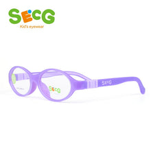Load image into Gallery viewer, SECG Round Soft Flexible Children Frame Baby Cute Detachable Prescription Glasses for Sight Myopia Frame Gafas Spectacles