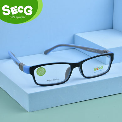 SECG Square Detachable Optiacal kids Frame Spectacle Childrne Frames Myopia Hyperopia Oculos Prescription Glasses No Screw