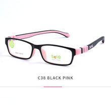 Load image into Gallery viewer, SECG Square Detachable Optiacal kids Frame Spectacle Childrne Frames Myopia Hyperopia Oculos Prescription Glasses No Screw