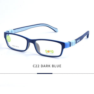 SECG Square Detachable Optiacal kids Frame Spectacle Childrne Frames Myopia Hyperopia Oculos Prescription Glasses No Screw