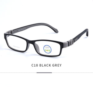 SECG Square Detachable Optiacal kids Frame Spectacle Childrne Frames Myopia Hyperopia Oculos Prescription Glasses No Screw