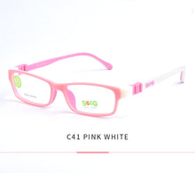 Load image into Gallery viewer, SECG Square Detachable Optiacal kids Frame Spectacle Childrne Frames Myopia Hyperopia Oculos Prescription Glasses No Screw