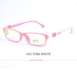 SECG Square Detachable Optiacal kids Frame Spectacle Childrne Frames Myopia Hyperopia Oculos Prescription Glasses No Screw