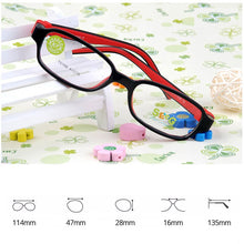 Load image into Gallery viewer, SECG Square Detachable Soft Kids Glasses Frame Flexible Students Solid Silicone Children Glasses Optical Eyeglasses Lunette