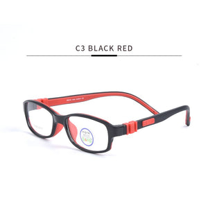 SECG Square Solid Detachable Kids Glasses Frame Flexible TR90 Silicone Children Glasses Eyeglasses Frame Prescription Lunette
