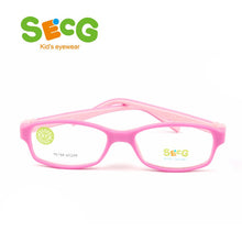 Load image into Gallery viewer, SECG Square Solid Detachable Kids Glasses Frame Flexible TR90 Silicone Children Glasses Eyeglasses Frame Prescription Lunette