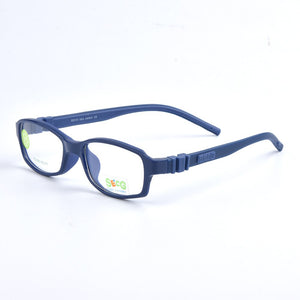 SECG Square Solid Detachable Kids Glasses Frame Flexible TR90 Silicone Children Glasses Eyeglasses Frame Prescription Lunette