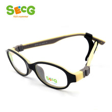 Load image into Gallery viewer, SECG TR90 Ultralight Soft Flexible Safety Kid Children Frame Glasses Optical Eyeglass Oculos Rubber Boys Girls Rubber Band
