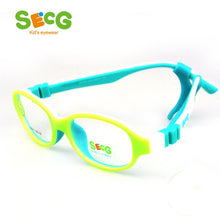 Load image into Gallery viewer, SECG TR90 Ultralight Soft Flexible Safety Kid Children Frame Glasses Optical Eyeglass Oculos Rubber Boys Girls Rubber Band