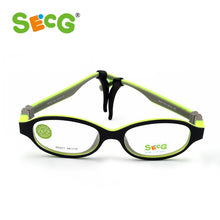 Load image into Gallery viewer, SECG TR90 Ultralight Soft Flexible Safety Kid Children Frame Glasses Optical Eyeglass Oculos Rubber Boys Girls Rubber Band