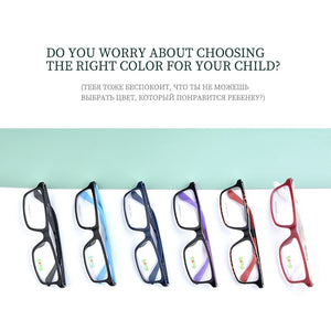 SECG Teenage Eyeglasses Frame  PPSU Material Ultra Light Kids Glasses  Student Eyewear For Boys And Girls Children's