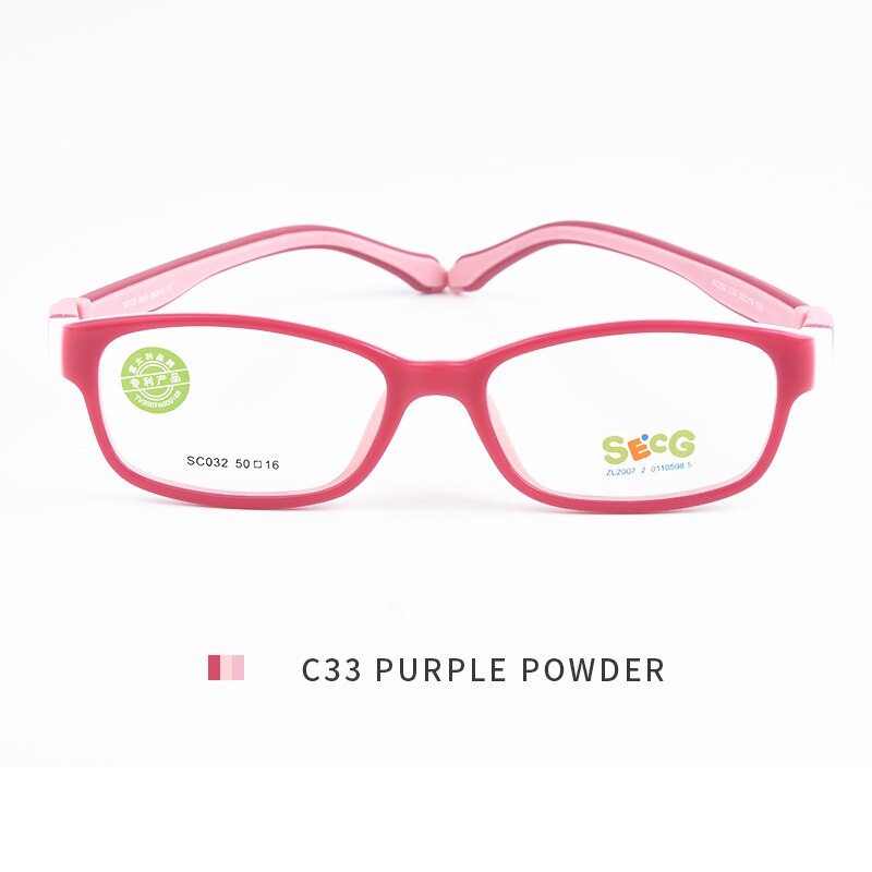 SECG Ultralight Flexible Soft Kids Frame Children Optical Spectacle Frame Glasses for Sight Eyeglass Lunettes De Vue Enfant