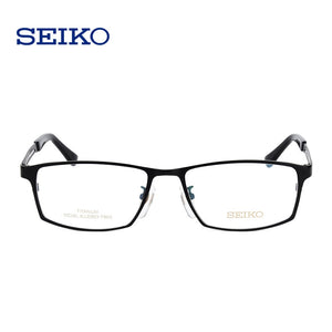 SEIKO Titanium Glass Frame for Men Optical Pure Titanium Rectangle Square Prescription Glasses Frame HC1009