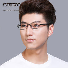 Load image into Gallery viewer, SEIKO Titanium Glasses Frames for Man Square Titanium Dioptric Spectacles Titanium Glasses Men Eyeglasses for Short Sight H01117