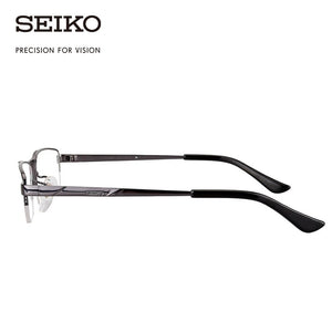 SEIKO Titanium Optical Glasses Frame for Men Myopia Progressive Half Rimless Glasses Frame for Prescription HC1010