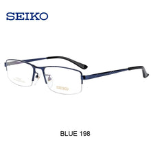 Load image into Gallery viewer, SEIKO Titanium Optical Glasses Frame for Men Myopia Progressive Half Rimless Glasses Frame for Prescription HC1010