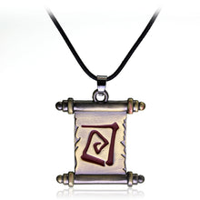 Carica l&#39;immagine nel visualizzatore di Gallery, Bronzo antico di alta qualità The Elder Scrolls Morrowind Lettera Pendenti Collane Skyrim Dinosauro Triangolo Donna Uomo Collana 