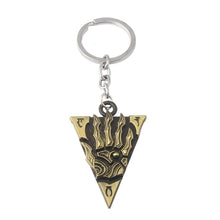Carica l&#39;immagine nel visualizzatore di Gallery, Bronzo antico di alta qualità The Elder Scrolls Morrowind Lettera Pendenti Collane Skyrim Dinosauro Triangolo Donna Uomo Collana 
