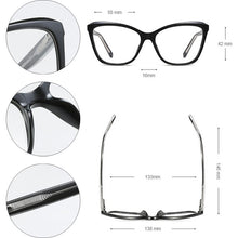 Load image into Gallery viewer, SHAUNA Anti-Blue Light Cat Eye Eyeglasses Frame Women Brand Designer Grey Pink Glasses Frames