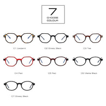 Load image into Gallery viewer, SHAUNA Anti-Blue Light Retro Optical Eyeglasses Frame Hexagon &amp; Oval Lovers&#39;s Frames