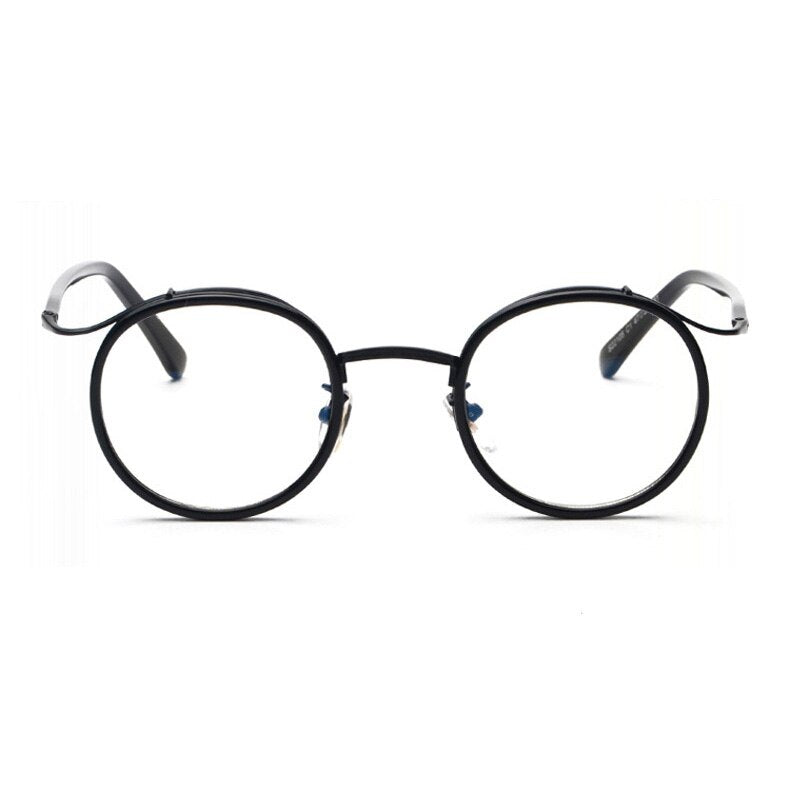 SHAUNA Anti-Blue Light Retro TR90 Women Round Glasses Frame Unique Design Men Optical Eyeglasses
