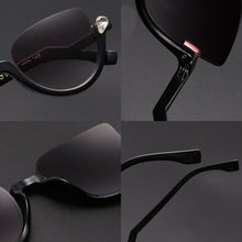 Load image into Gallery viewer, SHAUNA Classic Crystal Half Frame Sunglasses Women Anti-Blue Light Cat Eye Optical Frames Computer Glasses