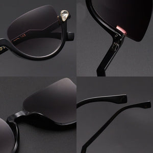 SHAUNA Classic Crystal Half Frame Sunglasses Women Anti-Blue Light Cat Eye Optical Frames Computer Glasses