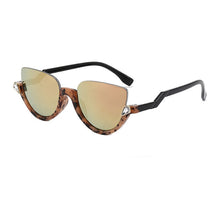 Load image into Gallery viewer, SHAUNA Classic Crystal Half Frame Sunglasses Women Anti-Blue Light Cat Eye Optical Frames Computer Glasses