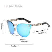 Load image into Gallery viewer, SHAUNA Cool Gothic Sunglasses Crystal Skull Women Steampunk Sunglasses Retro Men Punk Shades UV400