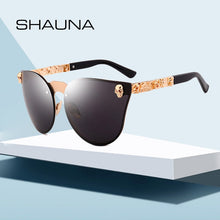 Load image into Gallery viewer, SHAUNA Cool Gothic Sunglasses Crystal Skull Women Steampunk Sunglasses Retro Men Punk Shades UV400