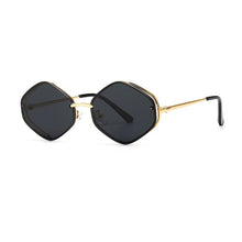 Load image into Gallery viewer, SHAUNA  Diamond Sunglasses Women Metal Frame Gradient Shades Men UV400