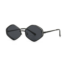Load image into Gallery viewer, SHAUNA  Diamond Sunglasses Women Metal Frame Gradient Shades Men UV400