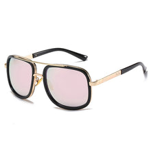 Load image into Gallery viewer, SHAUNA Double Bridges Square Sunglasses Brand Designer Outdoor Sun Glasses Shades UV400