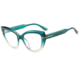 SHAUNA Cat Eye Women Sunglasses Gradient Shades Retro Optical Glasses Frames