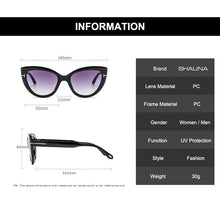 Load image into Gallery viewer, SHAUNA Cat Eye Women Sunglasses Gradient Shades Retro Optical Glasses Frames