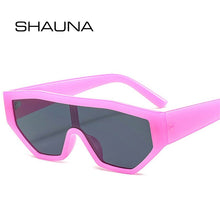 Load image into Gallery viewer, SHAUNA Colorful One Piece Cat Eye Women Sunglasses Retro Gradient Shades UV400 Eyewear Men Jelly Color Sun Glasses