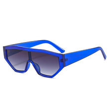 Load image into Gallery viewer, SHAUNA Colorful One Piece Cat Eye Women Sunglasses Retro Gradient Shades UV400 Eyewear Men Jelly Color Sun Glasses
