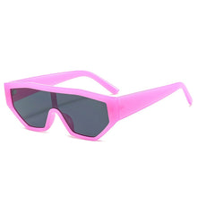 Load image into Gallery viewer, SHAUNA Colorful One Piece Cat Eye Women Sunglasses Retro Gradient Shades UV400 Eyewear Men Jelly Color Sun Glasses