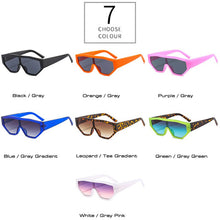 Load image into Gallery viewer, SHAUNA Colorful One Piece Cat Eye Women Sunglasses Retro Gradient Shades UV400 Eyewear Men Jelly Color Sun Glasses