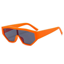 Load image into Gallery viewer, SHAUNA Colorful One Piece Cat Eye Women Sunglasses Retro Gradient Shades UV400 Eyewear Men Jelly Color Sun Glasses